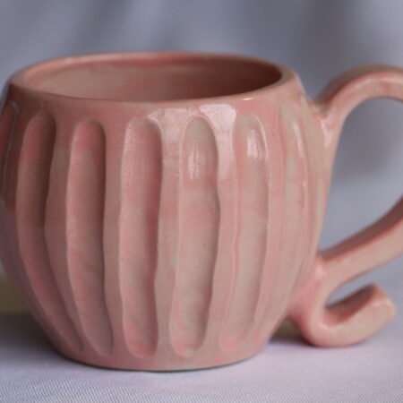 Tasse en céramique bleuté test