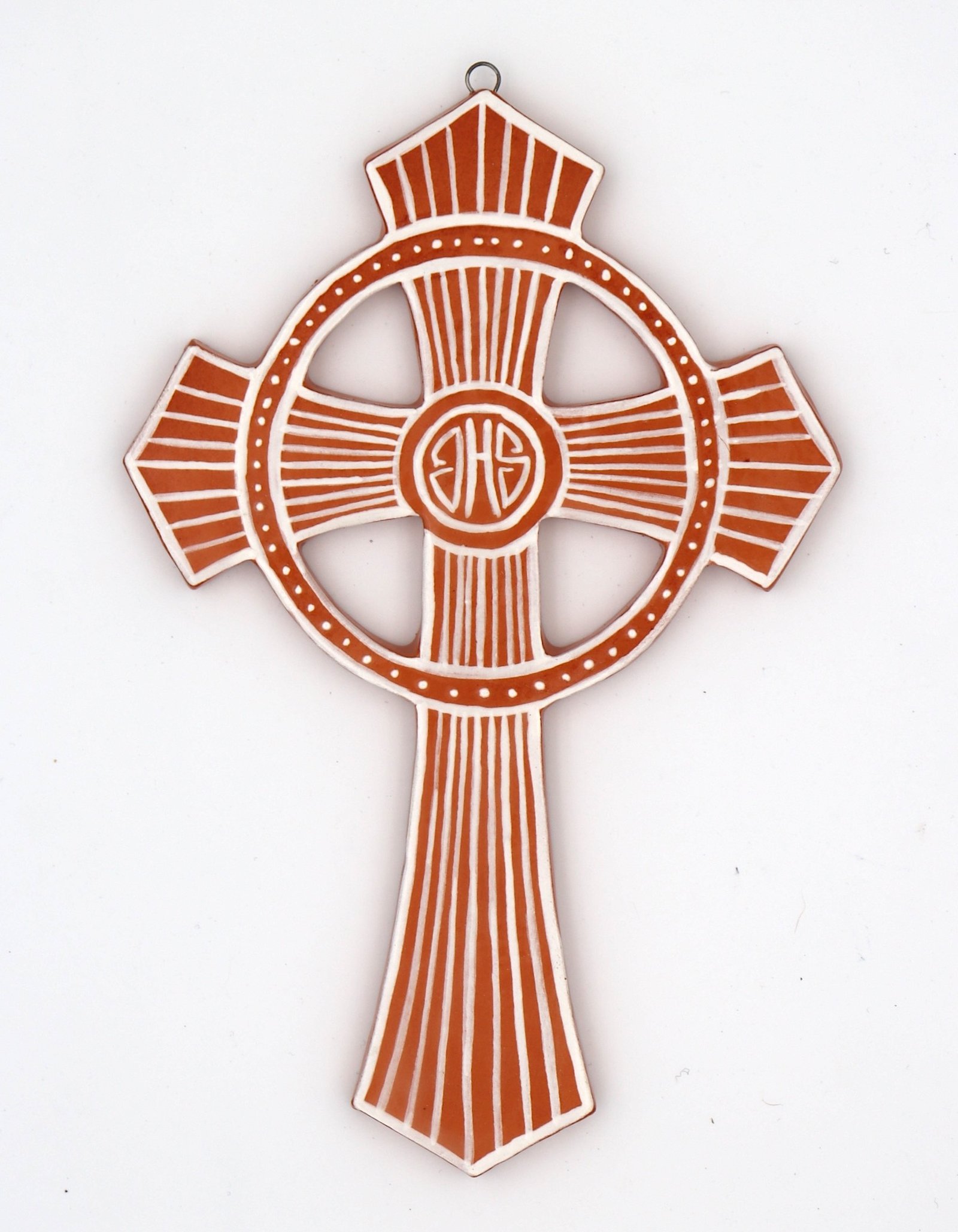 Croix en faïence émaillée