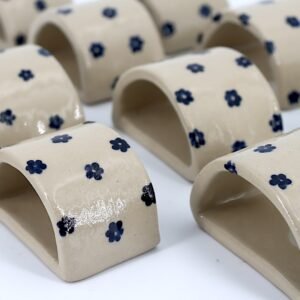 Porte serviette fleurs