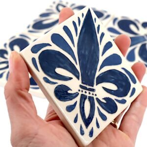 Dessous de verre/plat fleur de lys